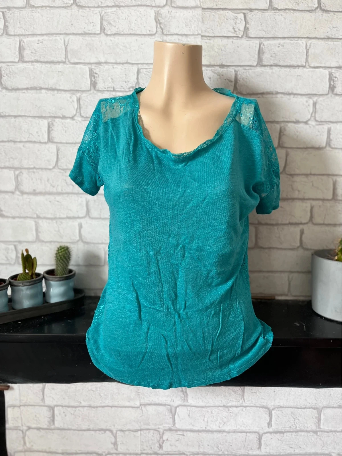 T-shirt vert femme Naf Naf – Taille 36